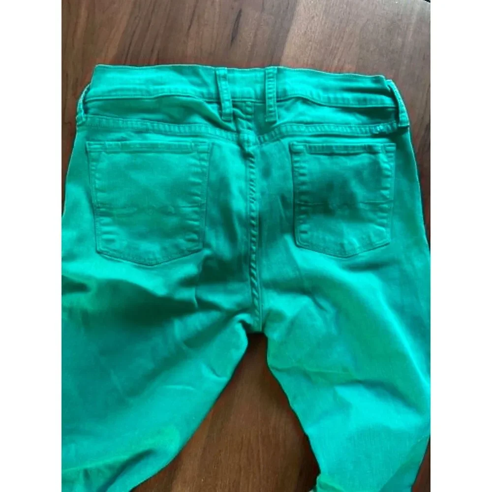 Lucky Brand Charlie Super Skinny Green Jeans / size 10 - Picture 4 of 5